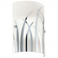 Eglo-RIVATO IP20 Wall Light - With White Chrome Glass Painted Shade